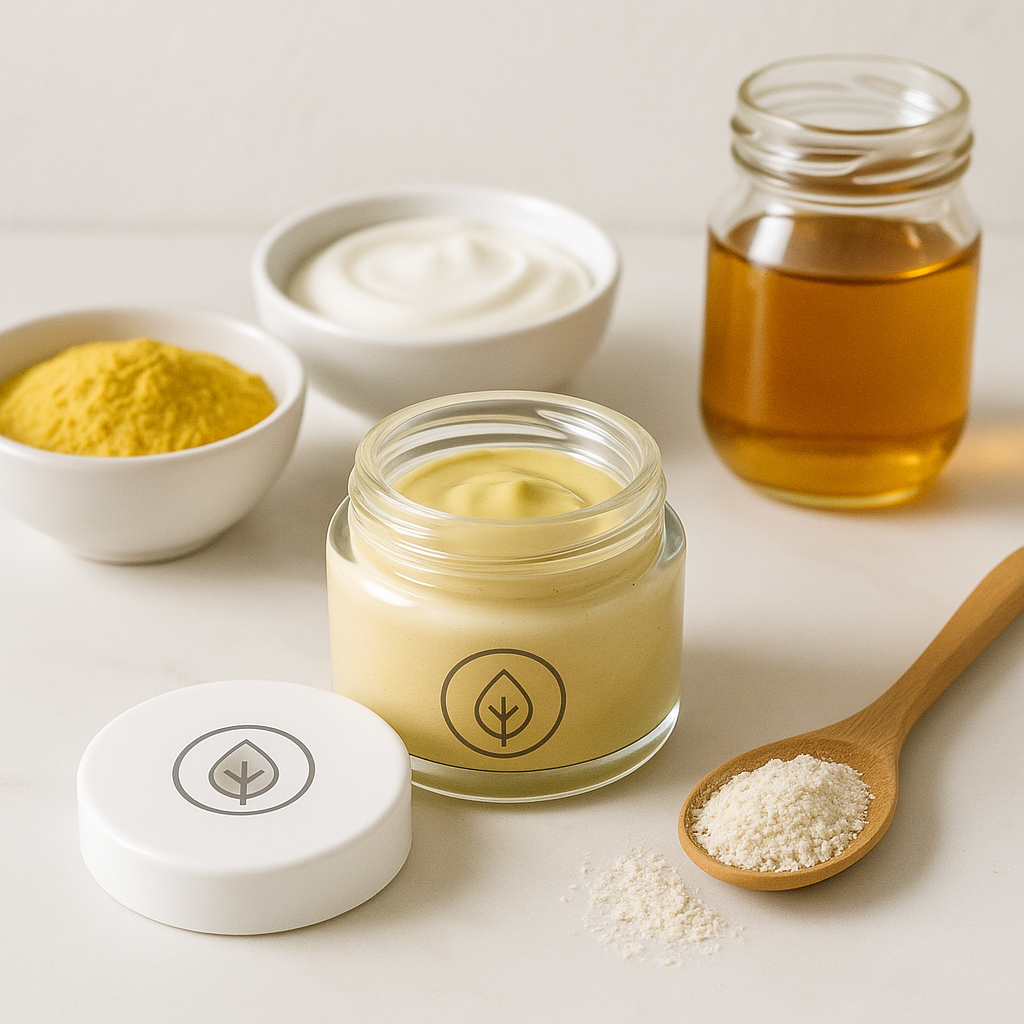 Mascarilla facial exfoliante y renovadora